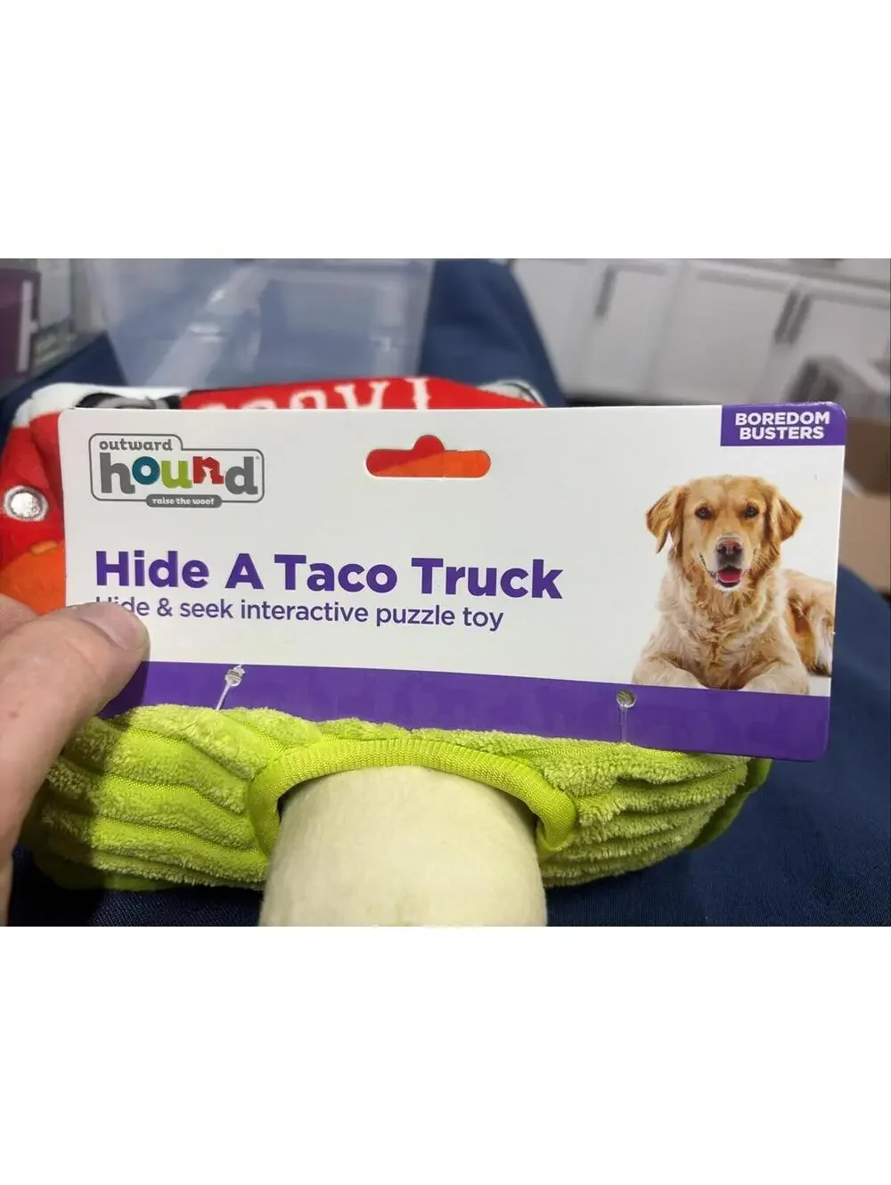 OUTWARD HOUND Hide A TACO TRUCK Mitt Squeaky HIDE & SEEK Fun for Dogs 9.5